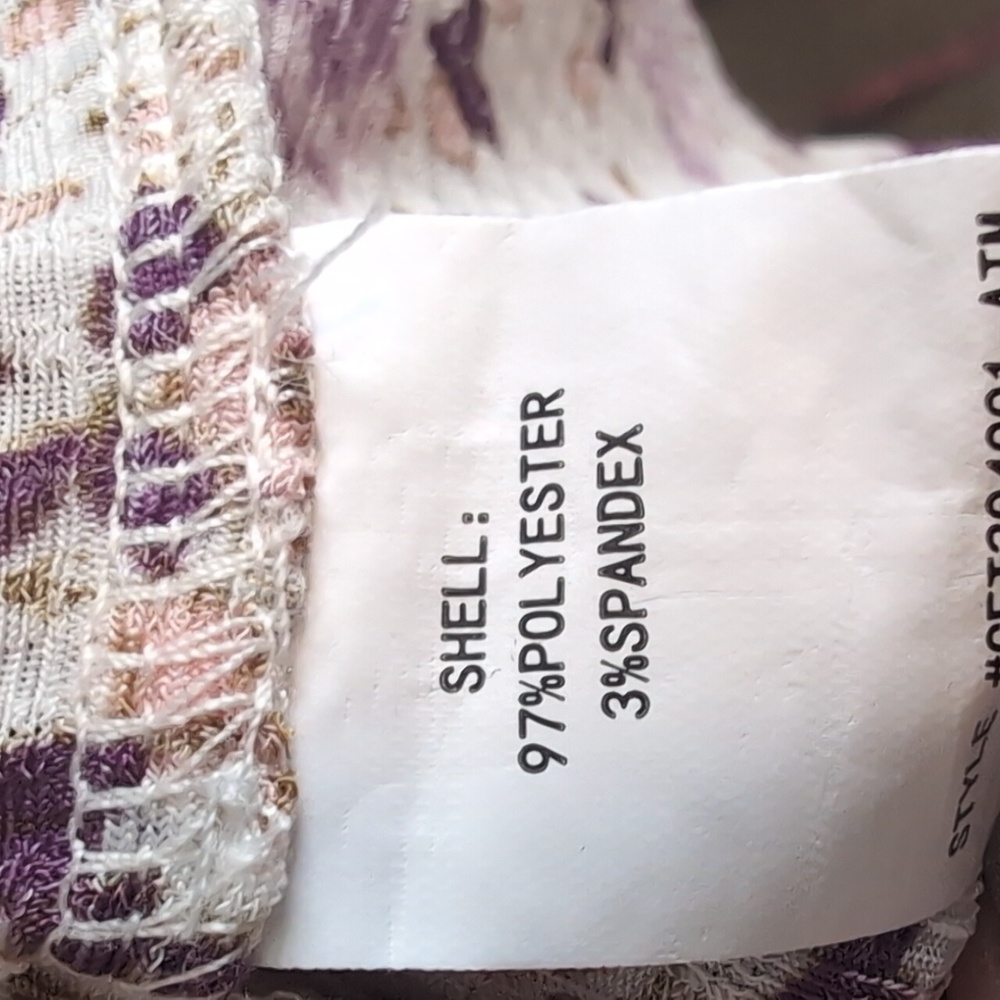 Melloday Floral Ribbed Top - Picture 7 of 7